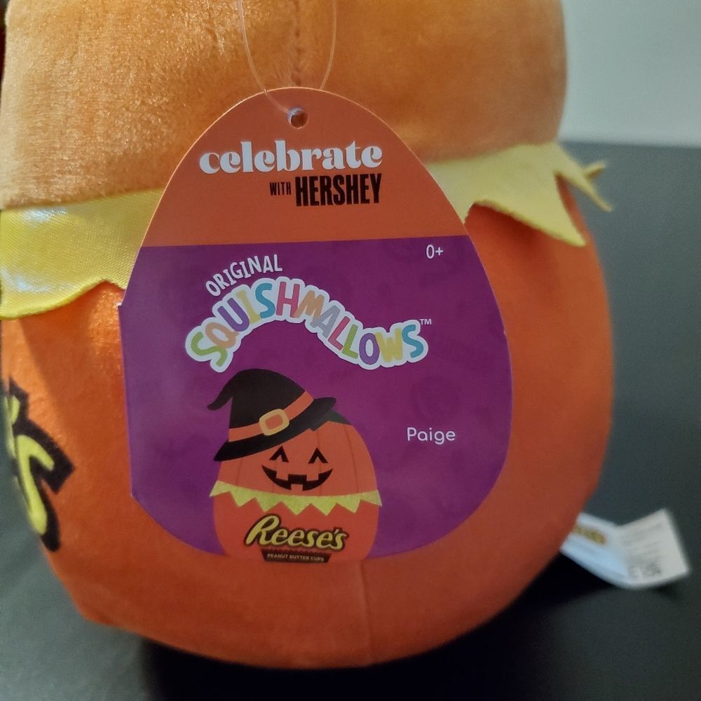 Squishmallows, Reese's Paige the pumpkin, 8" - Picture 6 of 9